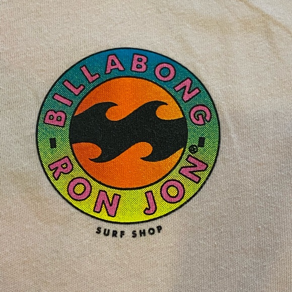 Billabong  Ron Jon Surf Shop Womens Soft Pink Long Sleeve Tee Shirt / Size S - Picture 5 of 13